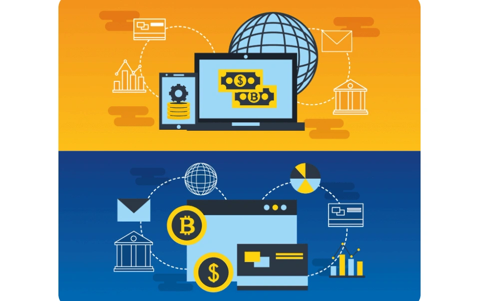 Graphic showing the interaction between wholesale CBDCs and tokenized deposit systems
